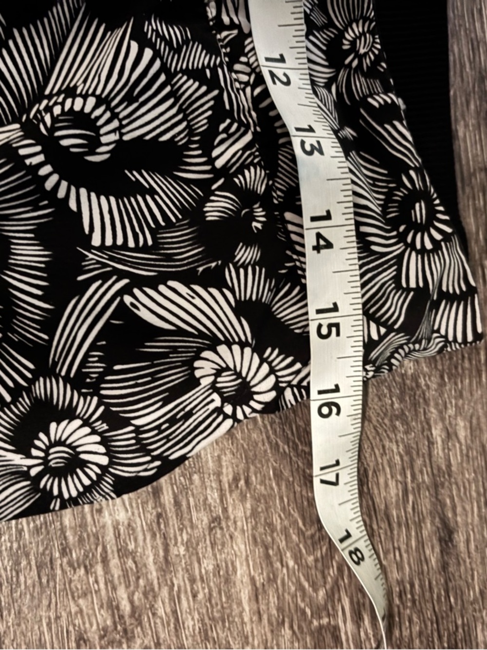 Soft Surroundings Go Lively Black & White Floral Track Joggers - Picture 8 of 11